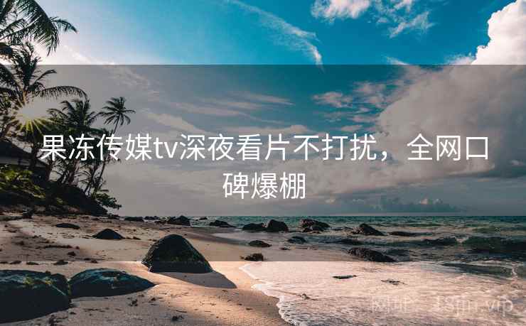 果冻传媒tv深夜看片不打扰，全网口碑爆棚