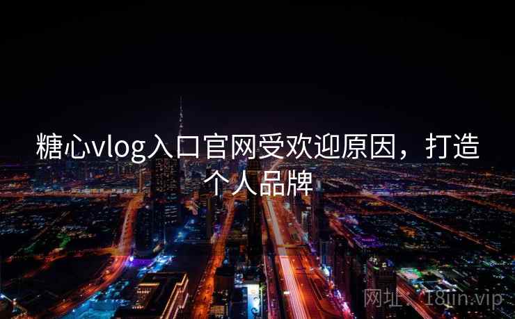 糖心vlog入口官网受欢迎原因，打造个人品牌
